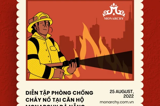 Diễn tập phòng chống cháy nổ tại Căn hộ Monarchy Đà Nẵng