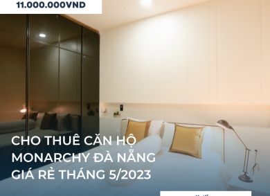 Cho Thuê Căn Hộ Monarchy Đà Nẵng Giá Rẻ Tháng 5/2023